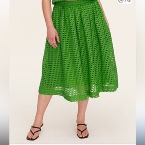 Limited Edition Kate Spade X Target Collab Green Midi Skirt